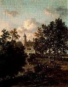 Jan Wijnants Castle in a forest painting